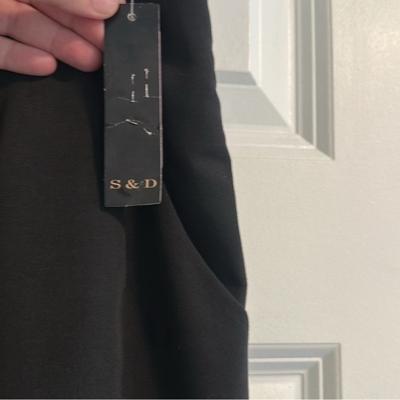 NWT S&D Pleated Black Pencil Skirt Size US10 - Picture 7 of 11